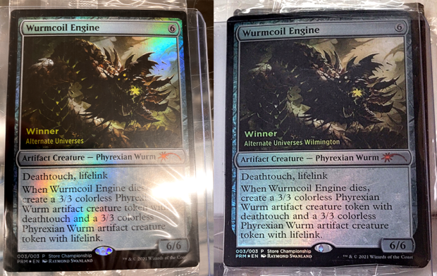 Wurmcoil Engine AU Store-Stamped Promo Cards