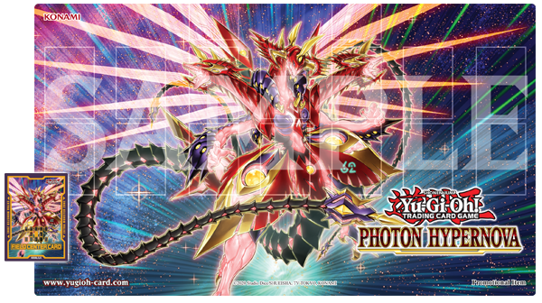 Yugioh Photon Hypernova Sneak Peek Playmat and Field Center card
