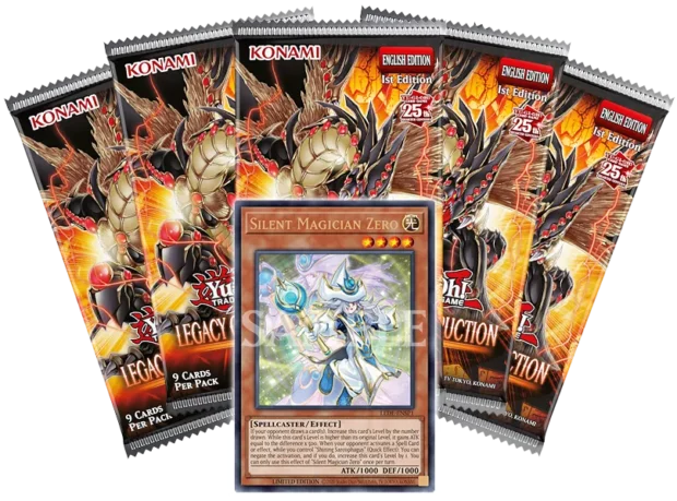 Yu-Gi-Oh! Legacy of Destruction Premiere! booster packs and Ultra Rare Promo Card