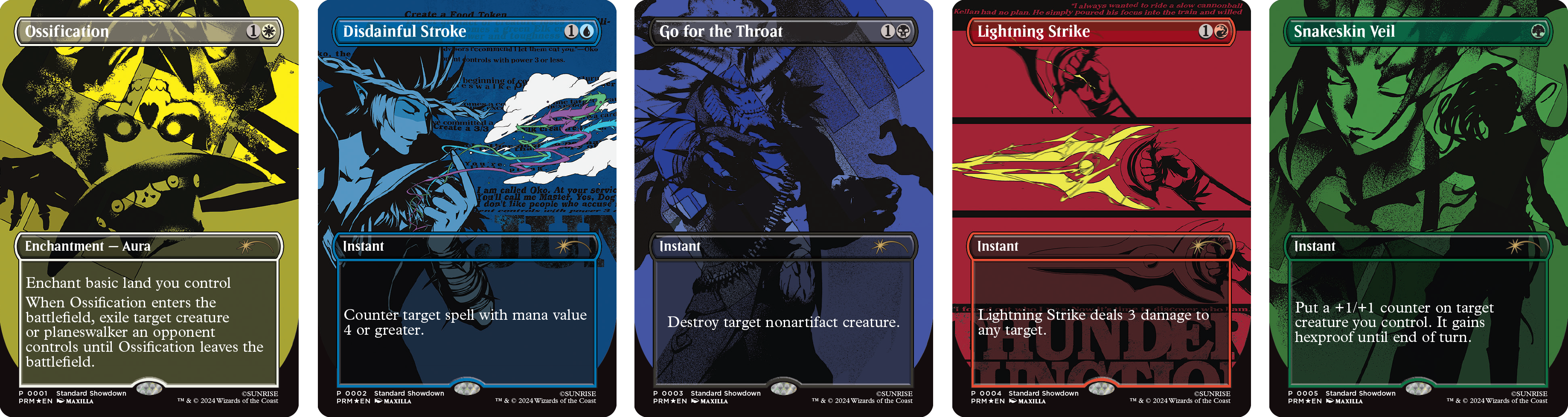 Cowboy Bebop MTG Standard Showdown promos