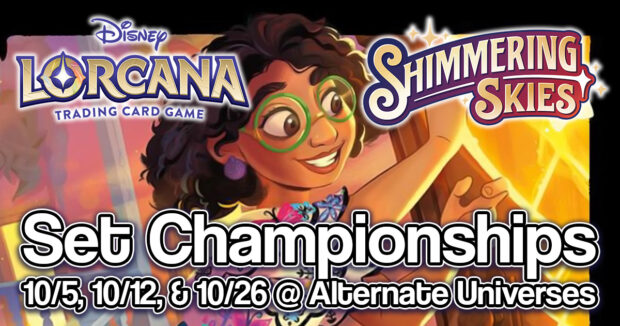 Disney Lorcana Shimmering Skies Set Championships at Alternate Universes