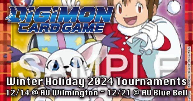 Digimon Card Game Holiday 2024 Tournaments at Alternate Universes