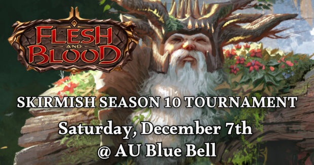 Skirmish season 10 at AU Blue Bell on December 7th!