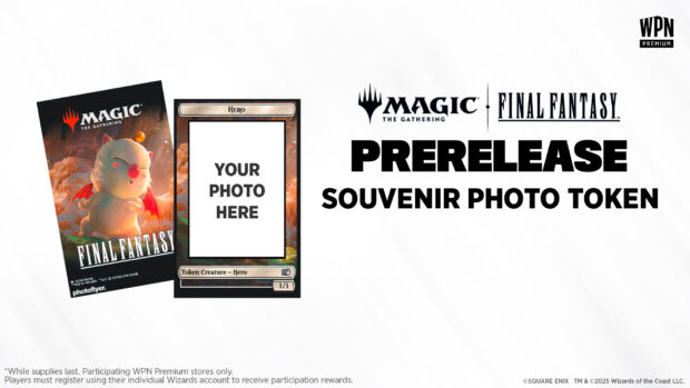 MTG Final Fantasy Prerelease Souvenir Photo Token